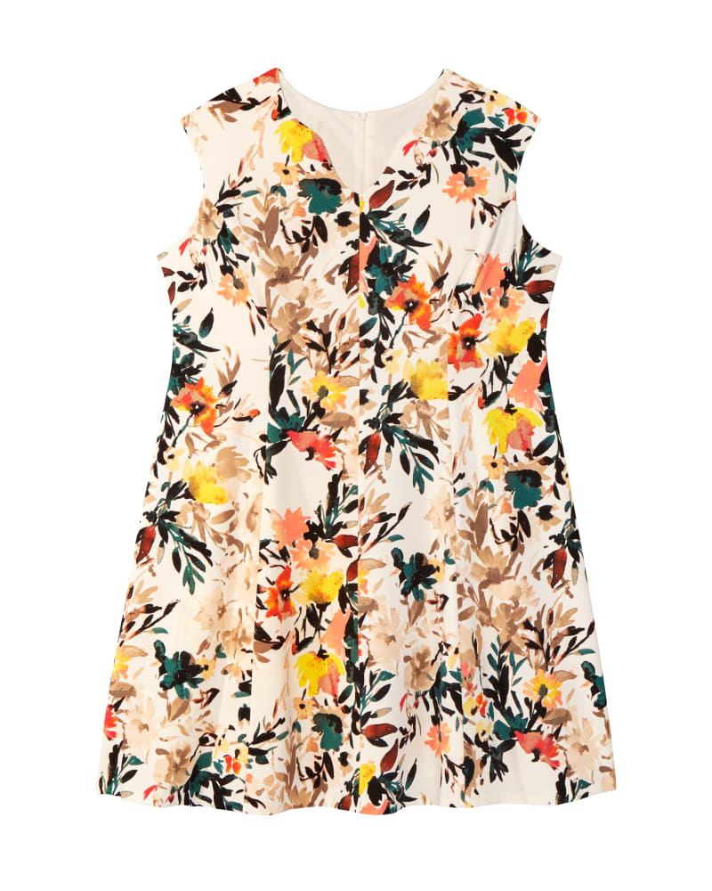Front of plus size Murietta Sleeveless Scuba Fit and Flare by Sabrina Collective | Dia&Co | dia_product_style_image_id:120127
